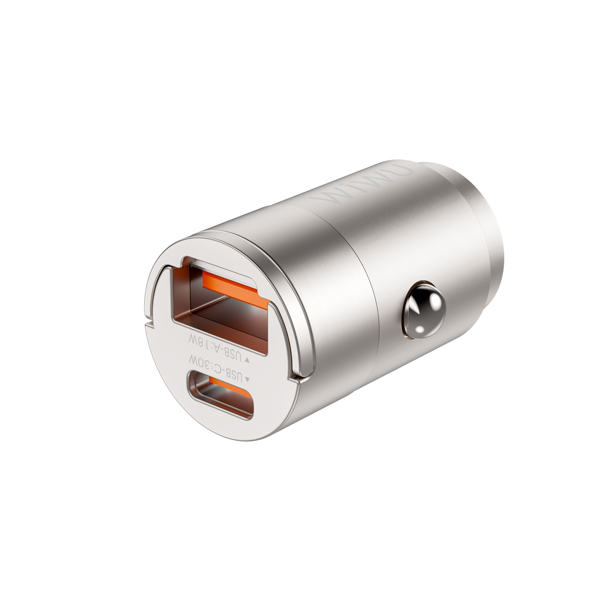 WiWU 30W Nano A+C Fast Car Charger Wi-QC028
